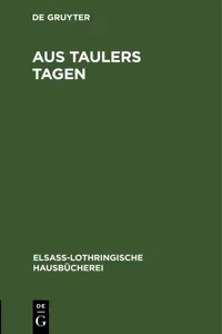 Aus Taulers Tagen_cover