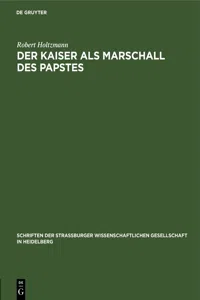 Der Kaiser als Marschall des Papstes_cover