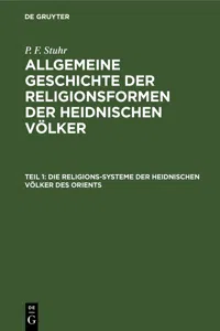 Die Religions-Systeme der heidnischen Völker des Orients_cover