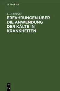 Erfahrungen über die Anwendung der Kälte in Krankheiten_cover