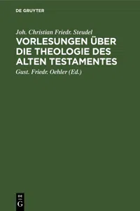 Vorlesungen über die Theologie des Alten Testamentes_cover