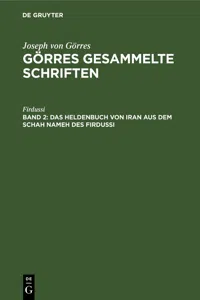 Das Heldenbuch von Iran aus dem Schah Nameh des Firdussi_cover