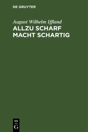 Allzu scharf macht schartig