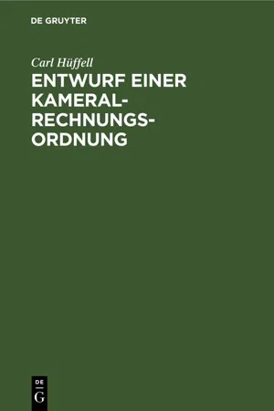 Entwurf einer Kameral-Rechnungs-Ordnung