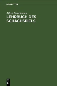 Lehrbuch des Schachspiels_cover