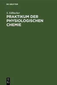 Praktikum der physiologischen Chemie_cover