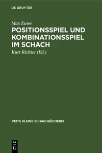 Positionsspiel und Kombinationsspiel im Schach_cover