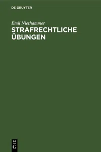 Strafrechtliche Übungen_cover