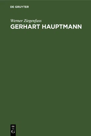 Gerhart Hauptmann