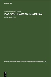 Das Schulwesen in Afrika_cover