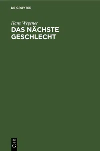 Das nächste Geschlecht_cover