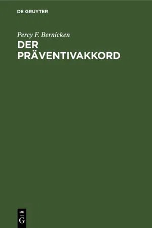 Der Präventivakkord