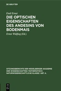 Die optischen Eigenschaften des Andesins von Bodenmais_cover