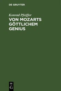 Von Mozarts göttlichem Genius_cover