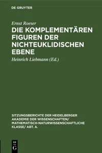 Die komplementären Figuren der nichteuklidischen Ebene_cover