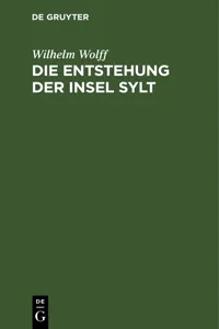 Die Entstehung der Insel Sylt_cover