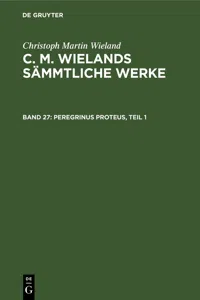 Peregrinus Proteus, Teil 1_cover