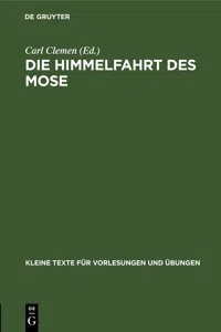 Die Himmelfahrt des Mose_cover