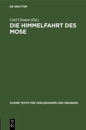 Die Himmelfahrt des Mose