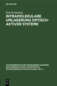 Intramolekulare Umlagerung optisch-aktiver Systeme_cover