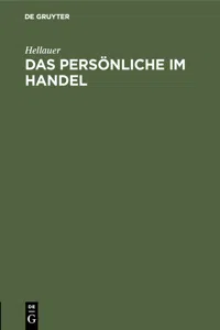 Das Persönliche im Handel_cover