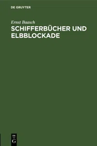 Schifferbücher und Elbblockade_cover