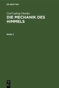 Carl Ludwig Charlier: Die Mechanik des Himmels. Band 2_cover