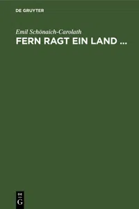 Fern ragt ein Land ..._cover