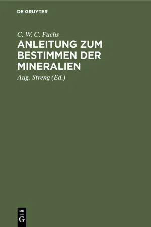 Anleitung zum Bestimmen der Mineralien