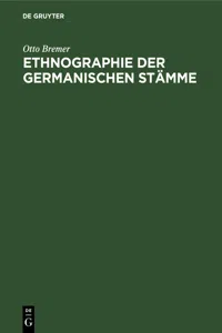 Ethnographie der germanischen Stämme_cover