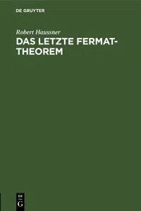 Das letzte Fermat-Theorem_cover