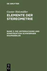 Die Untersuchung und Konstruktion schwieriger Raumgebilde_cover