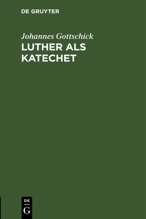 Luther als Katechet