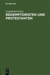 Redemptoristen und Protestanten_cover