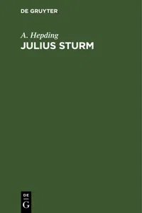 Julius Sturm_cover