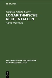 Logarithmische Rechentafeln_cover