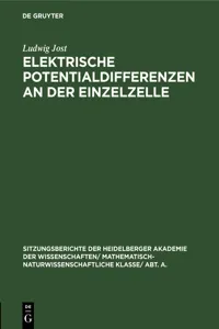 Elektrische Potentialdifferenzen an der Einzelzelle_cover