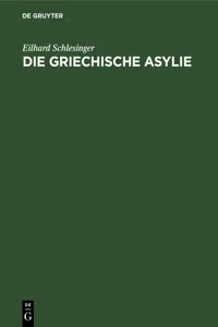 Die griechische Asylie_cover