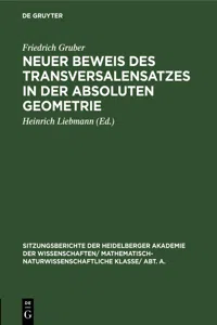 Neuer Beweis des Transversalensatzes in der absoluten Geometrie_cover