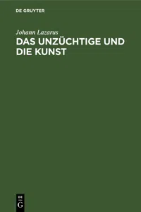 Das Unzüchtige und die Kunst_cover