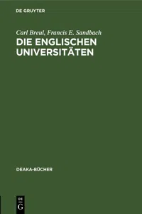 Die englischen Universitäten_cover