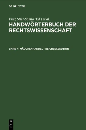 Mädchenhandel - Reichsexekution