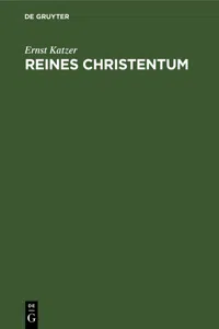 Reines Christentum_cover