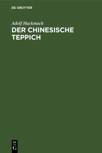 Der chinesische Teppich_cover