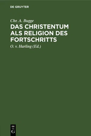 Das Christentum als Religion des Fortschritts