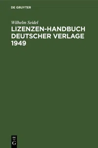 Lizenzen-Handbuch deutscher Verlage 1949_cover