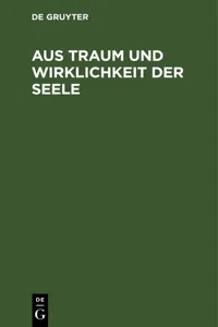 Aus Traum und Wirklichkeit der Seele_cover