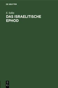 Das israelitische Ephod_cover