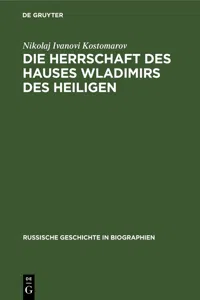 Die Herrschaft des Hauses Wladimirs des Heiligen_cover