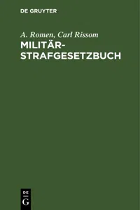 Militärstrafgesetzbuch_cover